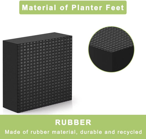 vensovo Planter, 1 Inch Plant Pot Feet for Outdoor Planters - 32 Pack, Rubber Pot Risers Elevate up 1/2 inch, Plant Stand for Medium and Small Pot...