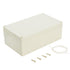 LeMotech Waterproof Dustproof IP65 ABS Plastic Junction Box Universal Electric Project Enclosure Pale Gray 7.9 x 4.7 x 2.95 inch (200 x 120 x 75 m...