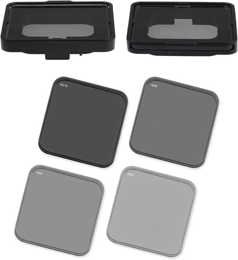 CamKix Cinematic ND Filter Pack Compatible with GoPro Hero 5-4 Neutral Density Filters (ND2/ND4/ND8/ND16) - Perfect for Aerial - Not for use with ...