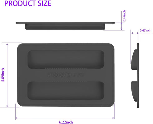 2 Pack Toaster Cover 2 Slice Toaster Cover Silicone Toaster Lid Bread Machine Cover Bread Maker Accessories (Black)...