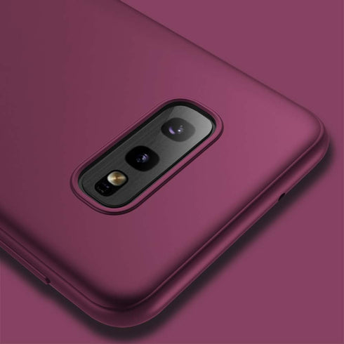 X-Level Galaxy S10e Slim Fit TPU Case - Ultra-Thin Matte Finish, Soft Bumper Cover, Wine Red...