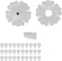 Hummingbird Feeder Flower Shape Feeder 30 Sets, Hummingbird Feeders Replacement Flowers Solid Plastic Hanging Bird Feeding Ports Replacement Parts...