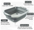 Heclasal Collapsible Cutting Board tub, Space Saving Multifunctional Chopping Board, Fruit & Vegetable Containers Basket, Washing Drain Basket for...