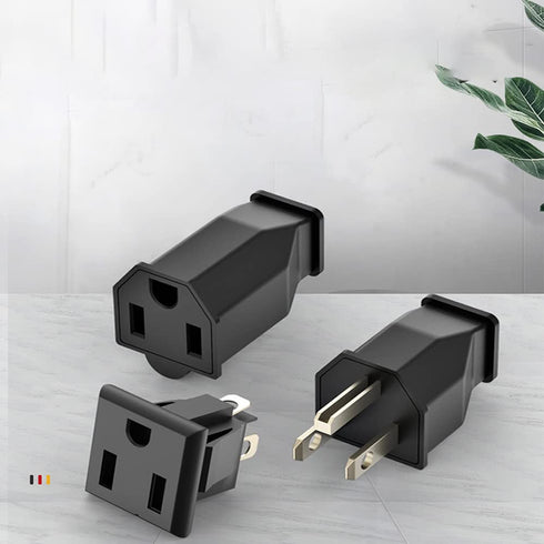 Straight Blade Plug, Extension Cord Ends ,Male Female Replacement Plug,3Wire Male Plug and Female Connector Straight Blade Plug , 15 Amp 125 Volt,...