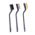 3Pcs Mini Wire Brush Set for Cleaning and Rust Removing, 7 Inch Industrial Wire Brushes of Stainless Steel/Nylon/Brass Bristles...