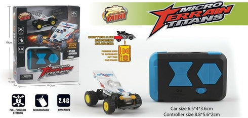 Mini RC Buggy Off-Road 1:64 Scale Upgraded 2.4G 5-Channel 7CM RC Radio Wireless Remote Control Car Coke Can Micro Racing Pocket Portable Truck for...