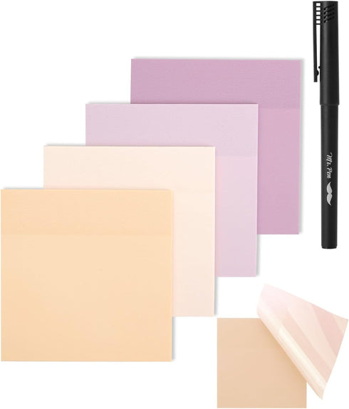 Mr. Pen- Transparent Sticky Notes, 3x3, 200 Sheets, Pastel Colors, See Through Sticky Notes, Sticky Notes Transparent, Translucent Sticky Notes, C...