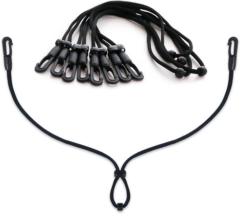 HX AURIZE Face Mask Extender Holders to Protect Ears Adjustable Black 4 Pcs...