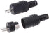 10PCS Male HiFi Speaker Tools Power Signal Black Adapter Accessories DIN Plug Screw Terminals 2 Pin Connector Black Abs+Metal Black Abs+Metal, As ...