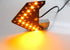iJDMTOY Pair Dynamic Sequential 3-Step Flash 33-SMD LED Circuit Board Panels for Behind The Side Mirror Turn Signal Retrofit, Amber Yellow...