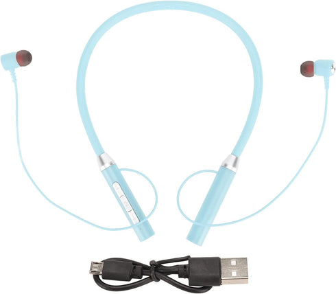 BT 5.2 Neckband Earbuds, Wireless Magnetic Headphones, IPX5 Waterproof Stereo Ergonomic Enhanced Bass Sports Earphone with Multi Functional Button...