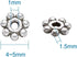 Pandahall 500pcs Tibetan Silver Antique Silver Snowflake Bead Spacers Charms Mini Beading Finding for Jewelry Makings Supplies 4-4.5x1.5mm, Hole: ...