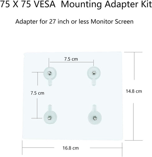 VESA Mount Adapter Bracket Kit Non-VESA Mounting Universal for 75 VESA Monitor Arm Compatible 2 Pack...