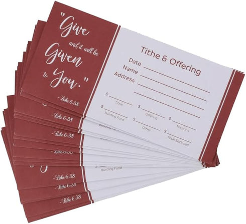 Swanson Christian Products Cash Envelopes For Tithes And Offering Church Supplies Pack of 100 - GIVE (NIV Scripture) Tithe Offering Envelopes for ...