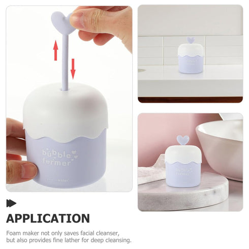 Ipetboom Face Foam Maker,Rich Foam Maker Marshmallow Whip Maker Skincare Tools Facial Cleansing Tool for Face Wash for Her Blue...