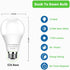 4 Pack Dusk to Dawn Light Bulbs Outdoor, 2700K Warm White 1100LM,Sensor A19 LED Light Bulb, Auto on/Off Photocell Automatic for Indoor & Outdoor L...