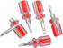 5 Pcs Stubby Magnetic Screwdriver with Phillips Head and Flat Head, 2-in-1 Cross-Head Flathead Interchangeable Bit Tool for Dismantle and Repair...