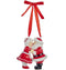 Kurt Adler Porcelain Kissing Santa And Mrs. Claus Christmas Ornament...