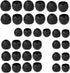 18 Pairs Earbud Tips Replacement Earbud Tips Earbud Replacement Tips Fit for in-Ear Headphones(Inner Hole from 4mm-5.5mm Earphones) Earbud Covers ...