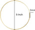 12Pcs 5 Inch Gold Dream Catcher Metal Rings Floral Hoops Wreath Macrame Creations Ring for Crafts DIY...