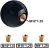 DEWHEL Fing Fast Shift Knob 5 Speed Short Throw Shifter M12x1.25 M10x1.5 M10x1.25 M8x1.25 Black...