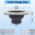 Toilet Flange Repair Kit, Flange Repair Kit for 4" and 5" or Special 3" Waste Line, for Toilet Flange Repair and Installation Black...