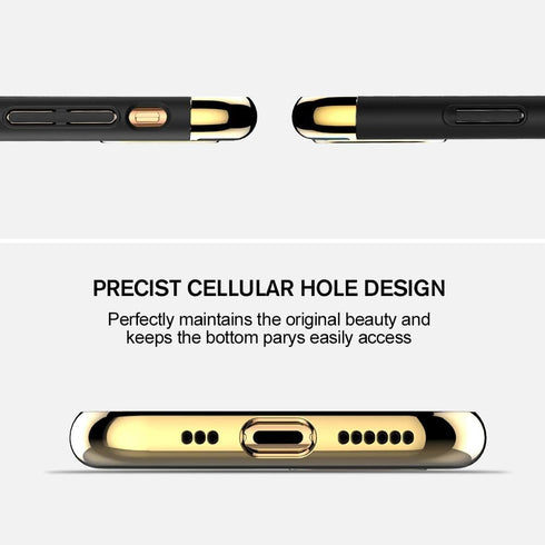 iPhone 11 Pro Case,RORSOU 3 in 1 Ultra Thin and Slim Hard Case Coated Non Slip Matte Surface with Electroplate Frame for Apple iPhone 11 Pro (5.8"...