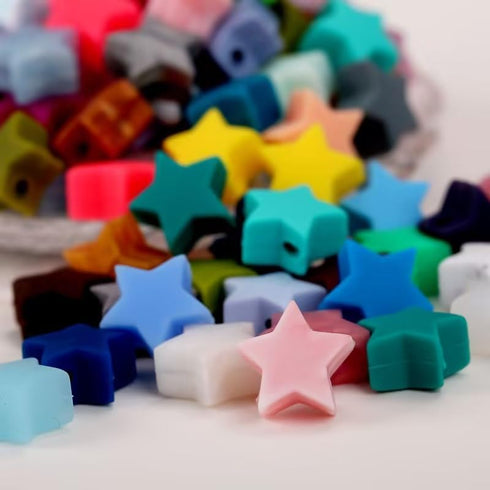 2Pcs Blue Star Knitting Needle Stoppers, Cute Knitting Silicone Stoppers, Needle Minder, Knitting Needle Point Protectors for Knitting Crochet Han...