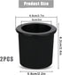 AIEX 2 Pcs Table Umbrella Hole Rings, Umbrella Cone Wedge Silicone Patio Table Umbrella Hole Plug, Soft Terrace Table Umbrella Wedge for Coffee Sh...