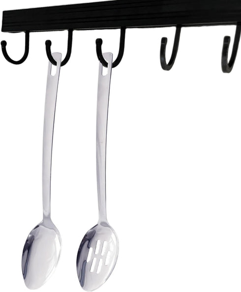 14.5 INCHES Long Handle Stainless Steel Serving Spoon Slotted Spoons Cooking Spoon Kitchen Spoon(Set of 2)...