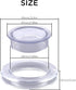 AIEX 2 Inch 2 Set Patio Table Umbrella Hole Ring and Cap Set Silicone Transparent Including 2 Rings and 2 Stoppers...