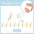 UNICRAFTALE about 50pcs Real 18K Gold Plated Earring Hooks Stainless Steel Earring Hooks with Loop Metal Ear Wires Wide French Earring Hooks for D...