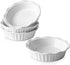 LIFVER Ceramic Pie Pans for Baking 6 Inches, 11.6 OZ Set of 4 Deep Pie Dish, Round Mini Pie Plates Tart Pans, Small Quiche Baking Fluted Dish Pan ...
