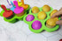 Mini Silicone Popsicle Mold, 7-cavity DIY Ice Pop Mold with Colorful Plastic Sticks, Popsicle Makers for Egg Bites, Lollipop and Ice Cream Mould, ...