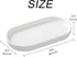 White Round Soap Dispenser Tray - 8'' Ceramic Vanity Tray for Bathroom Decorative, Jewelry Ring Dish, Comestic Holder, Kitchen Sink Countertop Org...