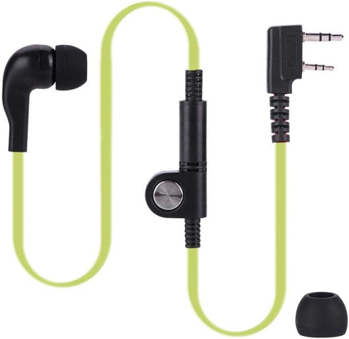 Earphone for Walkie Talkie Radio, 118 cm /46.46 Inch Headset for K Head 2Pin Walkie Talkie Radio, Mic Headphone for Policeman or Security Guards(G...