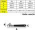 Mini Wrench 4 Inch Adjustable Plumbing Wrench Multi-Shape Adaptation Plumbing Grips Clamp Repair Hand Tool Black...