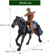 Western Figures, Model Action Figures, Horse Riding Plastic Indians Figurines Figures Playset, 8 Pieces...