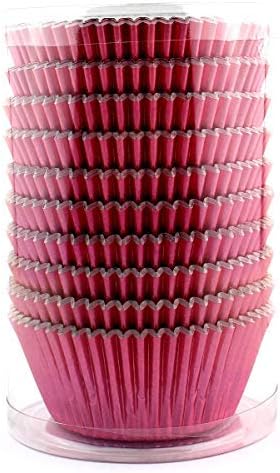 Eoonfirst Pink Foil Cupcake Case Liners Valentine's Day Baking Muffin Paper Cups 198 Pcs...