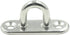10Pcs M5 Eye Plate, Marine Oval Buckle Fixed Plate Seat Rope Pull Ring Oval Door Buckle 304 Stainless Steel 1.8 Inch Length...