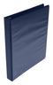 School Smart 1439110 Vinyl General Purpose Round Ring View Binder, 1", Blue...