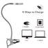 Clip on Lamp Pinkiou Desk Lamp with Clamp for Night Reading Nail Art Makeup Salon LED USB Book Light Clip Clamp Lamp 360°Flexible Gooseneck Bed La...