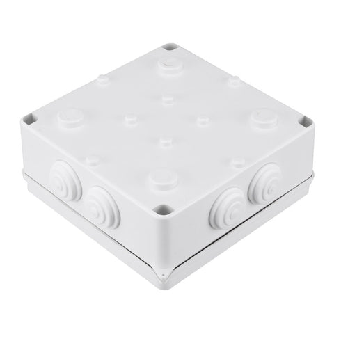 ABS Plastic Dustproof Waterproof IP65 Junction Box Universal Electrical Project Enclosure White 5.9"x5.9"x2.8"(150mmx150mmx70mm)...