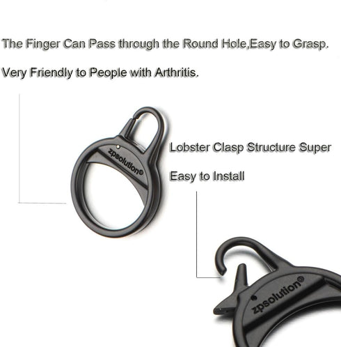 Zpsolution Zipper Ring Pulls Zipper Tab Replacement for Luggage Suitcase Backpack Handbags Boots Jackets...