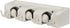 Home Basics Mop and Broom Wall Mounted Rack Organizer, 3 Slots and 4 Hooks...