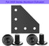 6Sets 2020 Corner Bracket Connectors 5 Hole L Shape Joint Plates for 2020 Series 6mm Slot Aluminum Extrusion Profile Accessories(L Black)...