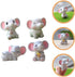 HOMSFOU 4pcs Small Elephant Trinkets Little Elephant Decor Elephant Ornament Garden Statues Outdoor Bookshelf Decor Dollhouse Elephant Toys Animal...
