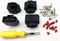 4PCS Ignition Coil Connector Repair Kit Harness plug +1pcs 0.3CM Space Take-up Tool Compatible with Audi VW 4B0 973 724 4B0973724...
