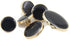 10PCS Clothes Button - Fashion Black Glazed Metal Button Set Sewing Button for Blazer, Coat, Uniform, Shirt, Suit and Jacket (15mm)...