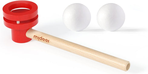 MiDeer Floating Blow Pipe Balls Game, Stress Reliever Balance Blowing Toys for Kids and Adults, Educational Wooden Blowing Toys Party Supplies...